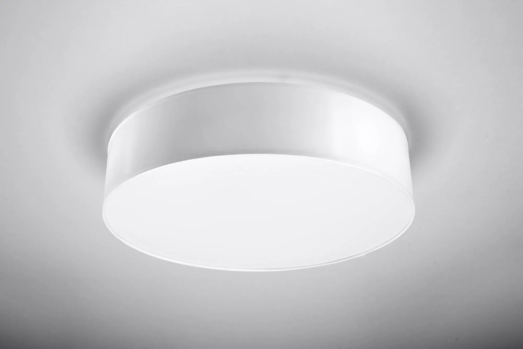 Okrągły minimalistyczny plafon E779-Vati - biały