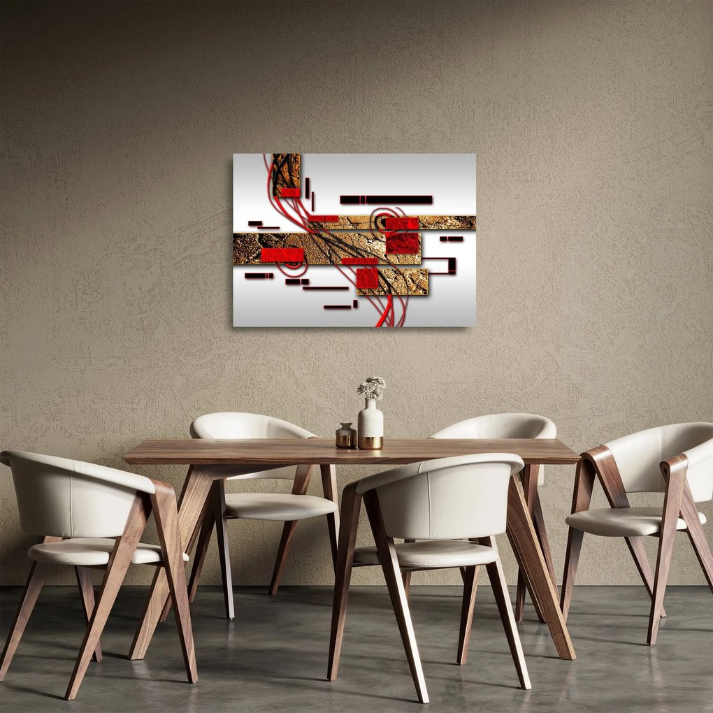 Obraz na szkle abstrakcji (70x50 cm)