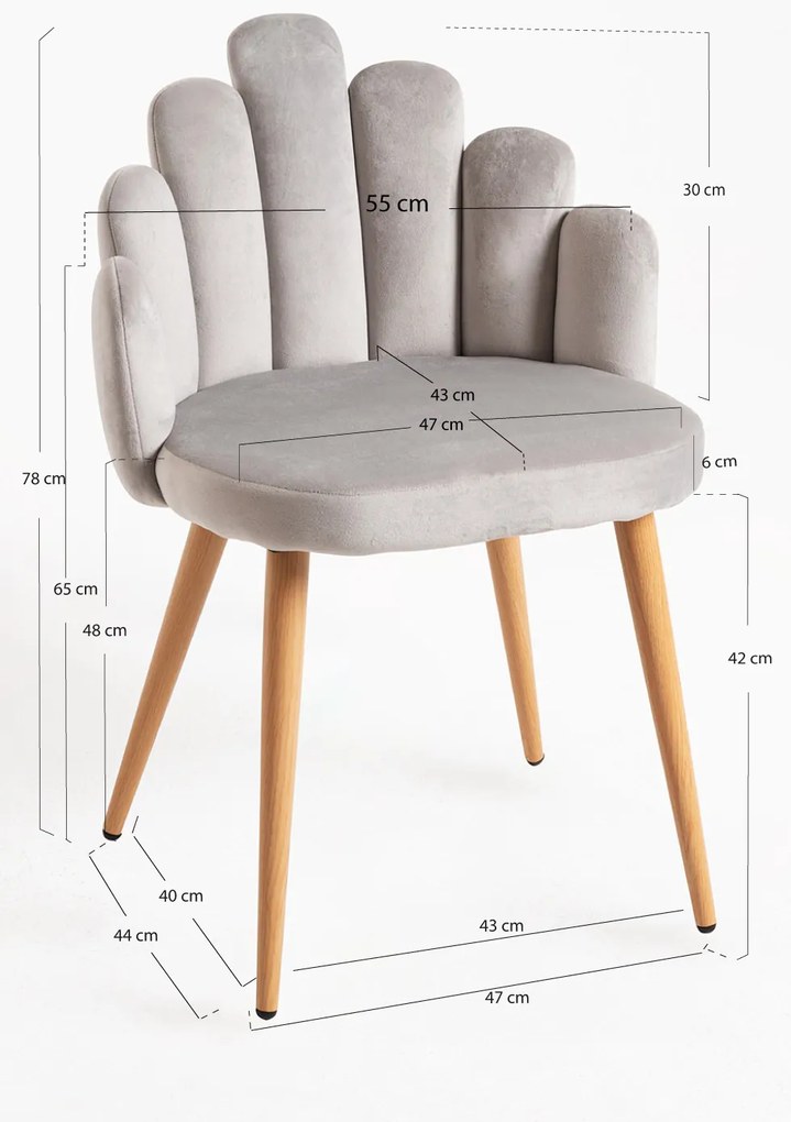 Rcznie aksamitne krzeso