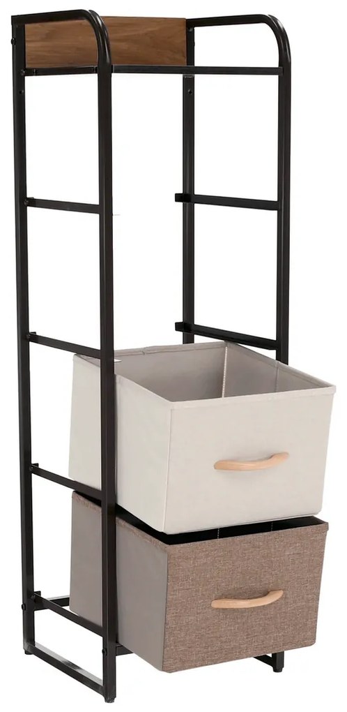 Komoda z szufladami z tkaniny HAZEL TYP 1, brązowy, L