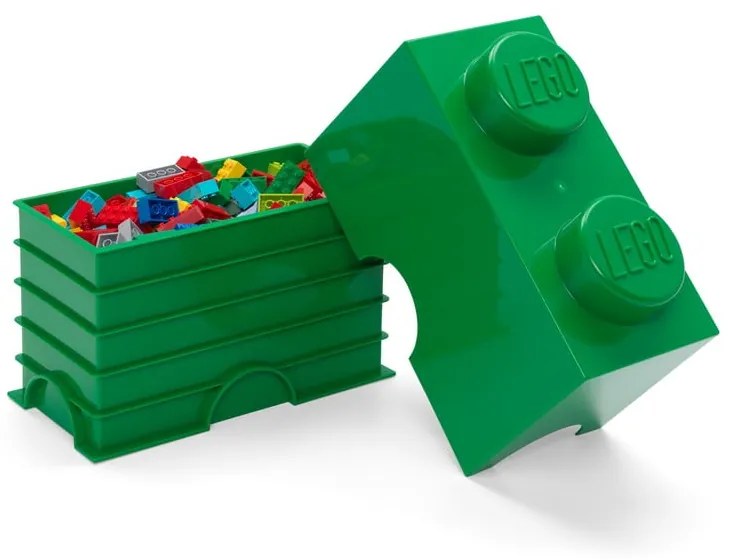 Zielony pojemnik podwójny LEGO®