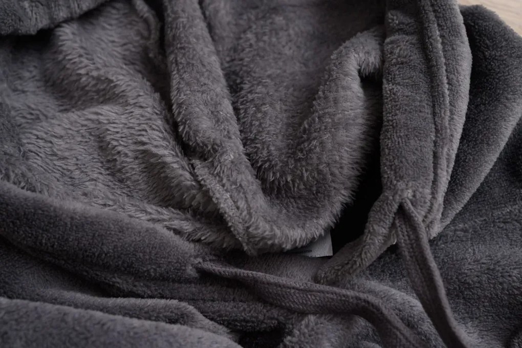 Koc bluza z rękawami i kapturem CHILL, męski Kolor: Ciemnoszary