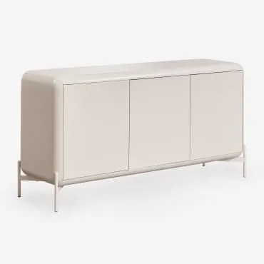 Komoda 160x45 Cm Z Płyty Mdf Alazne Kremowa Tapioca - Sklum