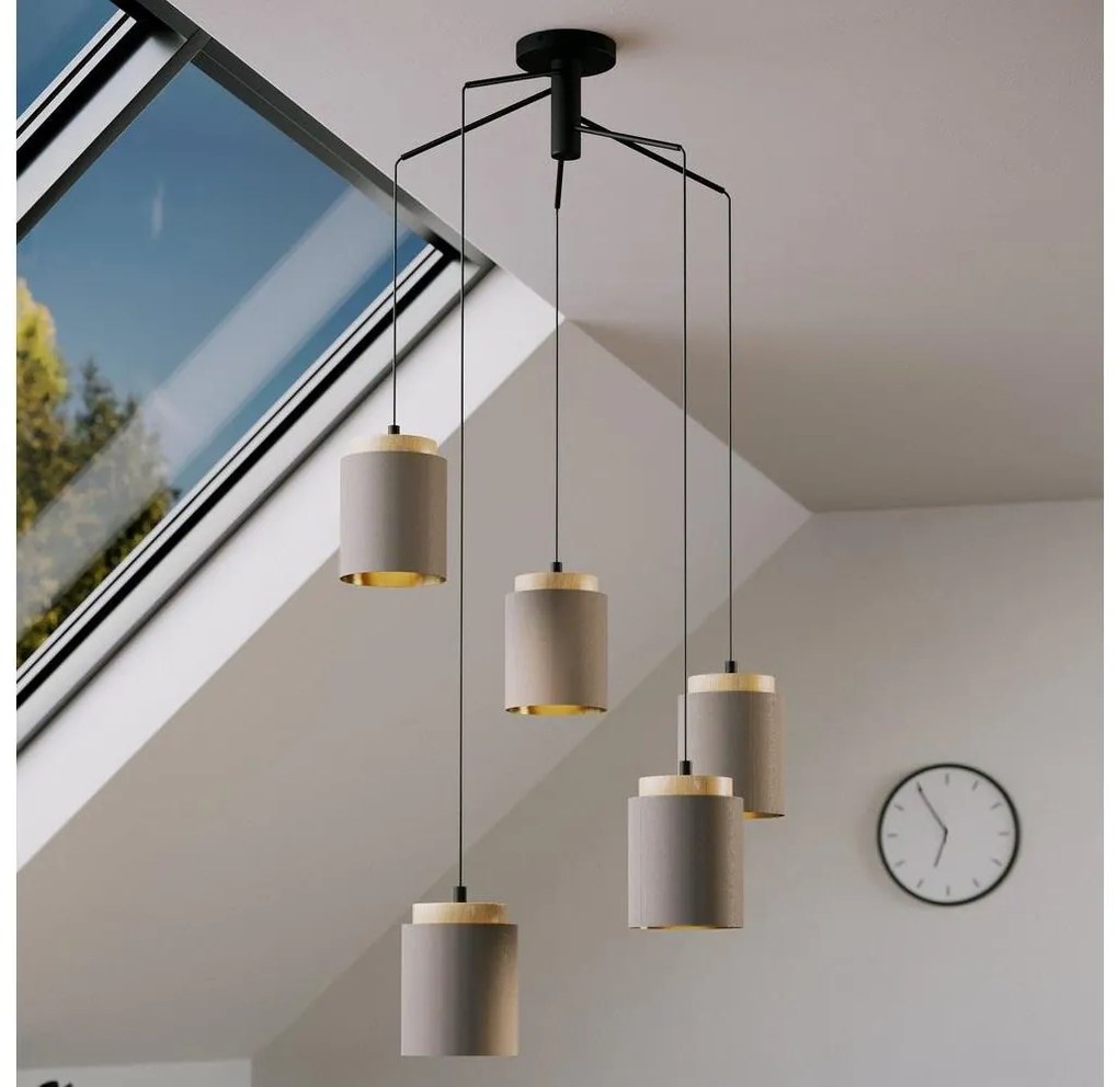 Eglo 99447 - Żyrandol na linkach ALBARIZA 5xE27/40W/230V pająk