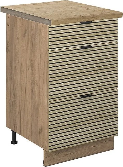 Szafka dolna do kuchni panel dębowy 50x60x82 fame-line