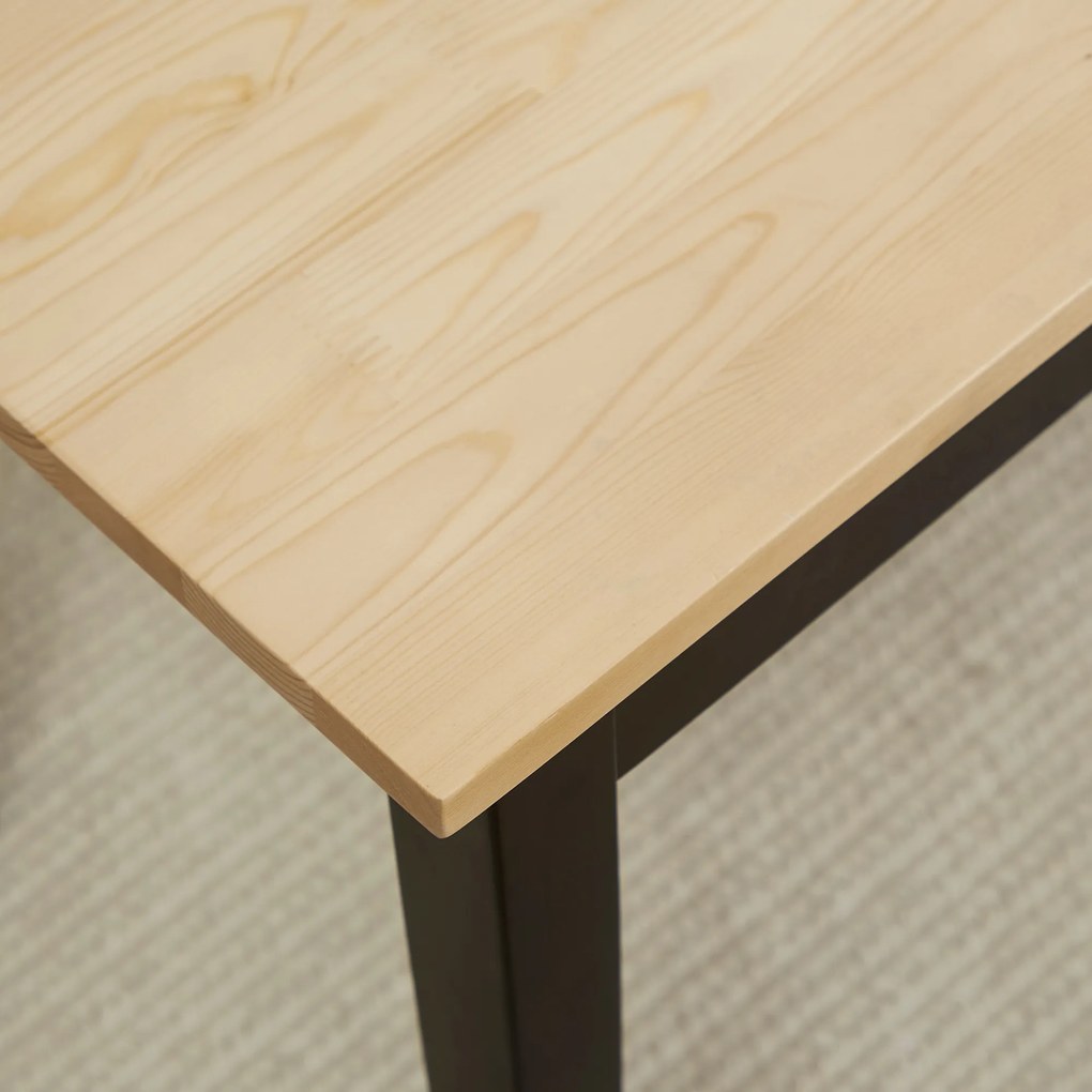 HOMCOM Ławka dwuosobowa drewniana do kuchni i jadalni wytrzymała elegancka obciążenie do 220 kg | Aosom PL