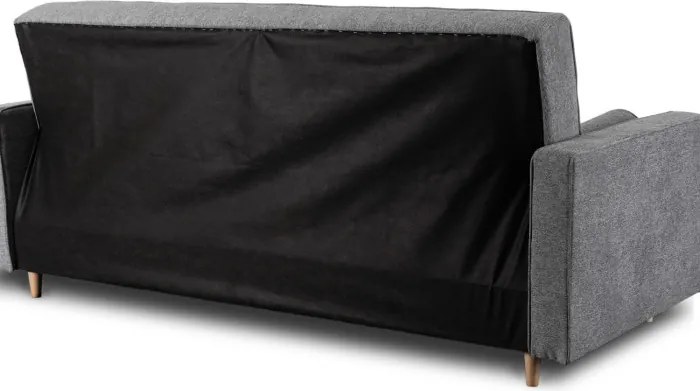 Sofa z Funkcją Spania MALTA Wersalka Rozkładana Dwuosobowa Szara Nowoczesna do Salonu