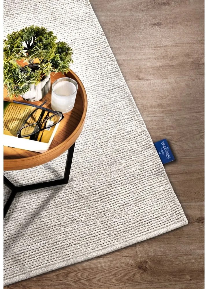 Biały wełniany dywan tkany ręcznie 80x150 cm Francois – Villeroy&amp;Boch
