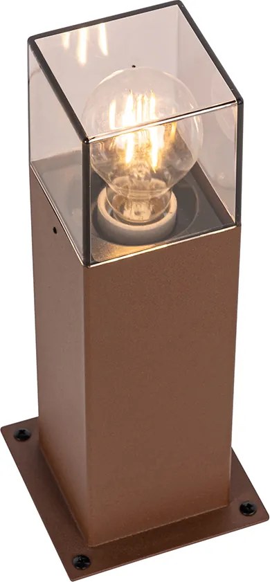 Industrialna lampa podłogowa zewnętrzna brązowa rdza 30 cm IP44 - Denmark