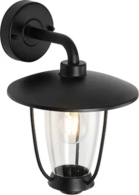 Nowoczesna lampa ścienna zewnętrzna czarna - Khana