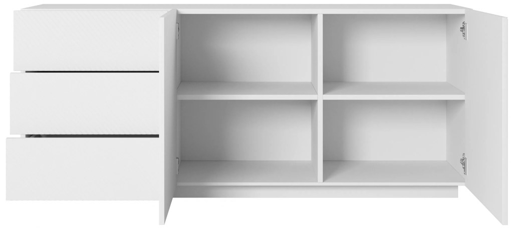 Komoda z szufladami Asha 167 cm - biały mat