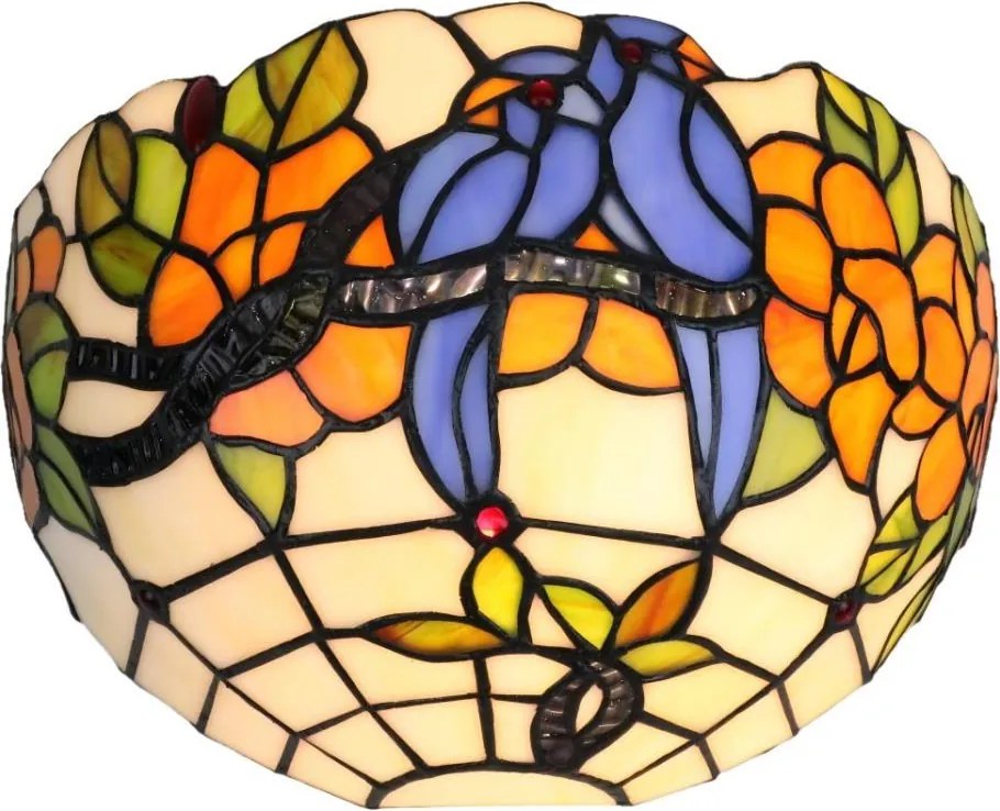 Brilagi - Kinkiet witrażowy Tiffany JUNGLE 1xE14/40W/230V