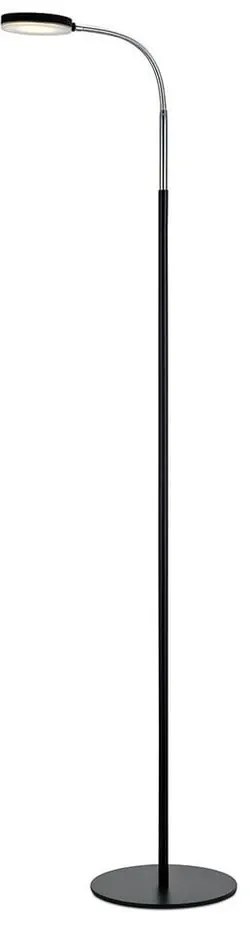 Czarna lampa stojąca LED Markslöjd Flex