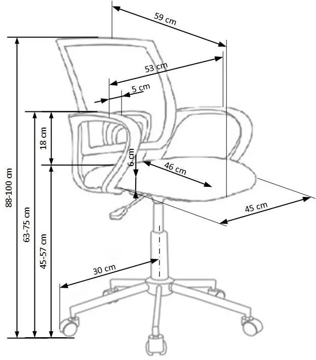 Młodzieżowy fotel obrotowy B2-A81