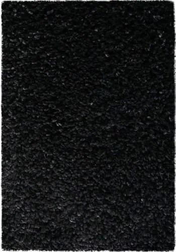 Dywan shaggy Best jednokolorowy czarny 120 cm x 170 cm
