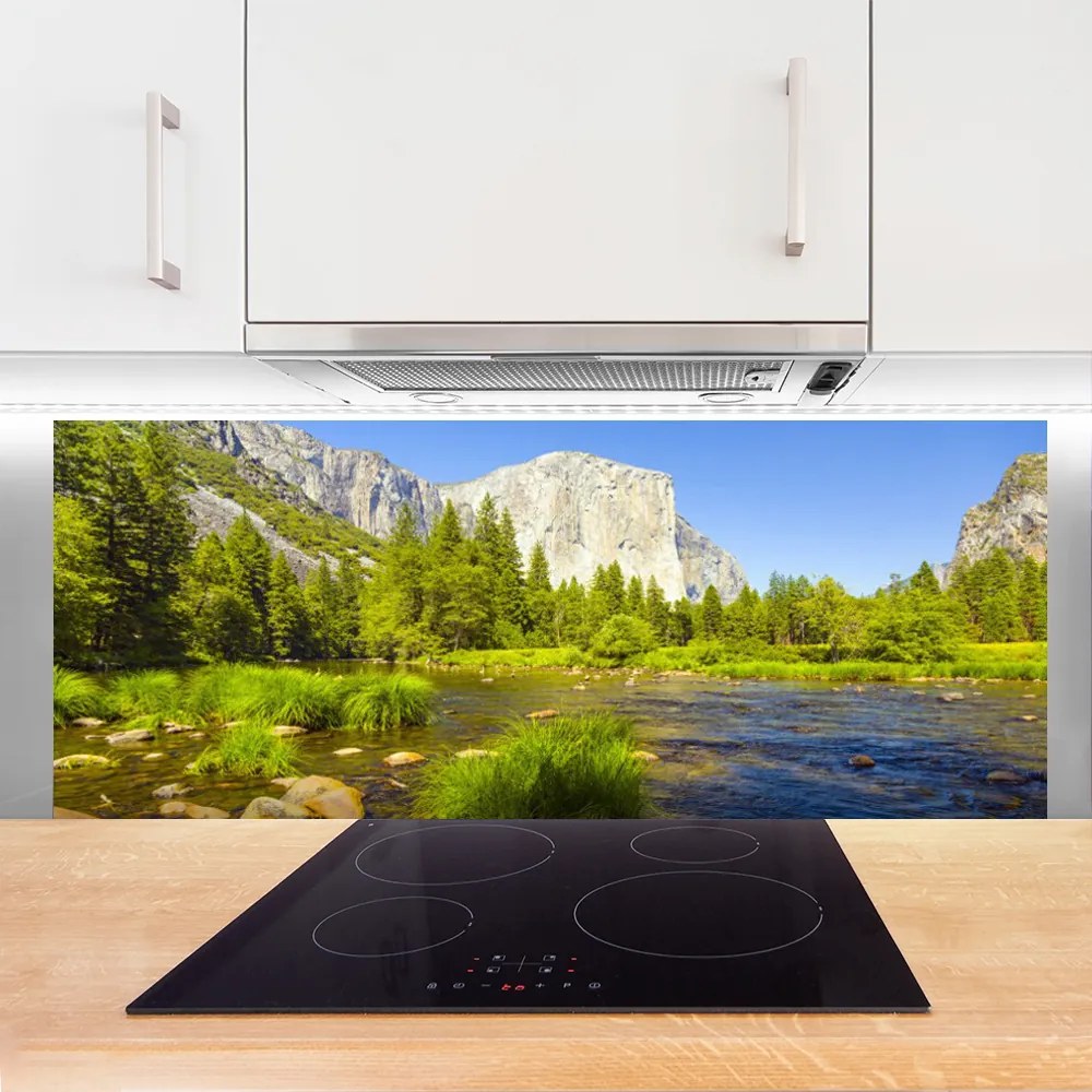 Panel Szklany Alpejska Sielanka nad Wodą