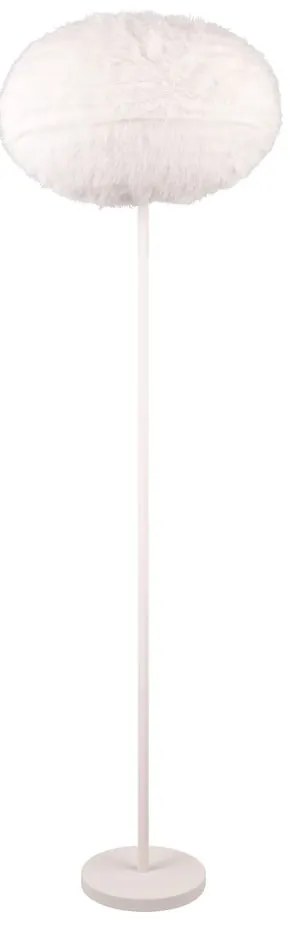 Kremowa lampa stojąca (wys. 154 cm) Furry – Trio