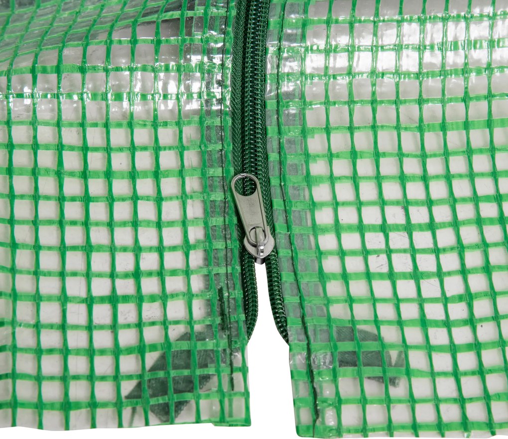 Szklarnia Outsunny z 2 oknami na zamek, siatkowa folia PE, szklarnia stalowa, na balkon, ogród, szklarnia na pomidory 180x90x90 cm, szklarnia na warzywa, kwiaty, rośliny, Zielona