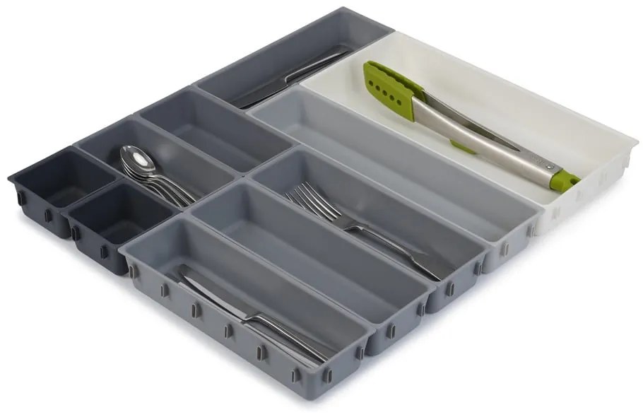 Szary regulowany organizer do szuflady Joseph Joseph Blox