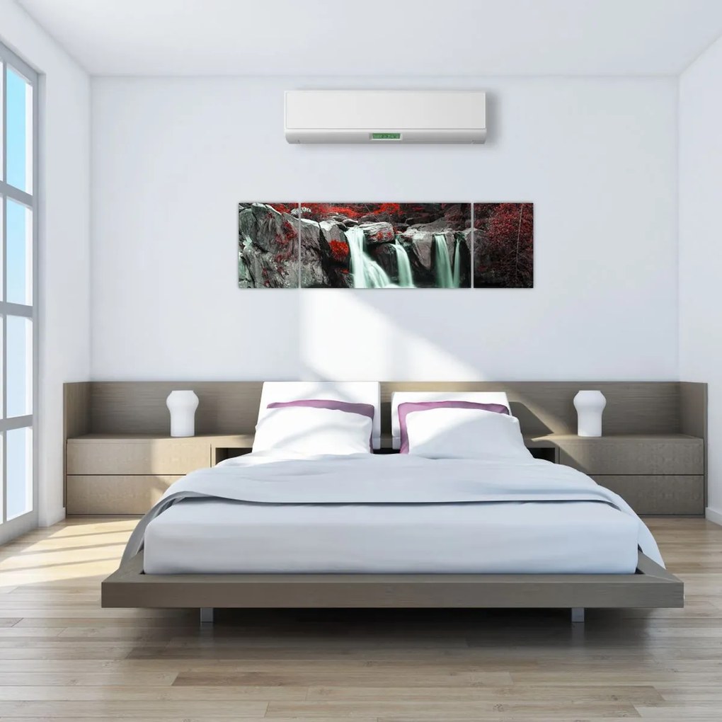 Obraz - Wodospady (170x50 cm)