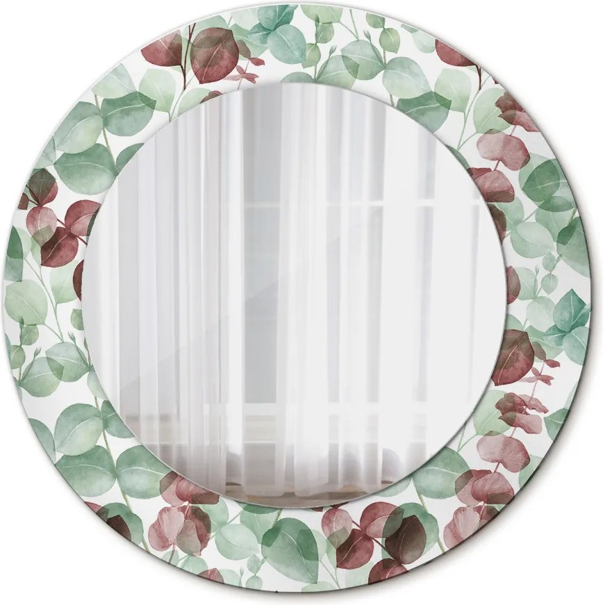 Lustro dekoracyjne okrągłe Eucaliptus