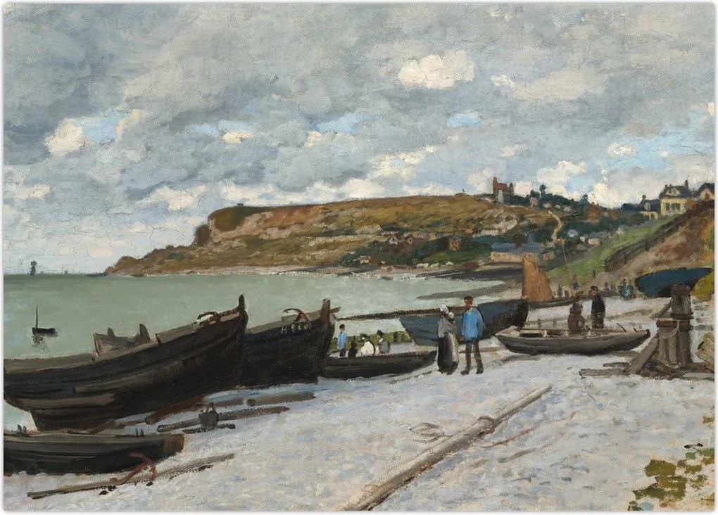 Obraz na szkle - Claude Monet, Sainte Adresse, reprodukcje (70x50 cm)