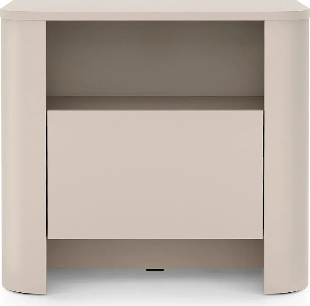 Kaszmirowa szafka nocna z szufladą i półką T3-D79