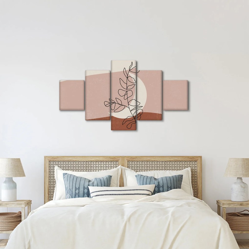 Obraz - Boho leaves N⁰2 (125x70 cm)