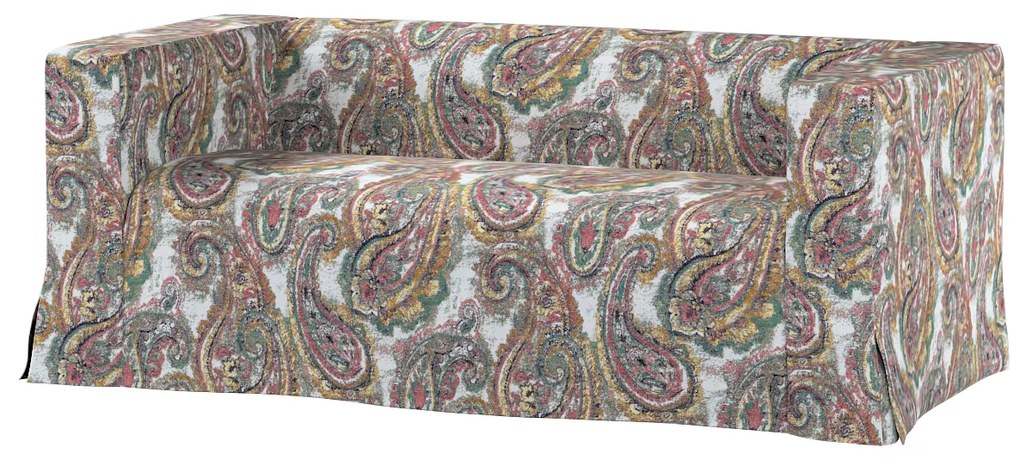 Pokrowiec na sofę Klippan 2-osobową długi z kontrafałdami