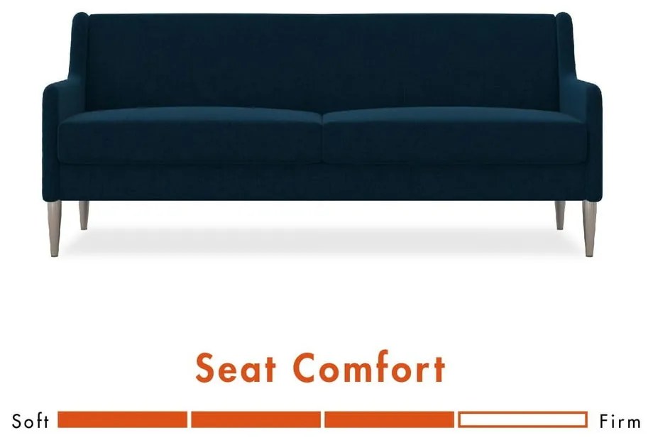 Niebieska sofa 190 cm Virginia – CosmoLiving by Cosmopolitan