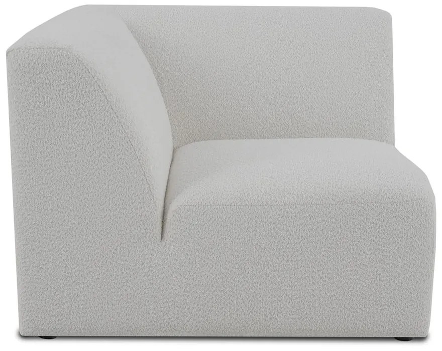 Biały moduł sofy z materiału bouclé (strona zmienna) Roxy – Scandic