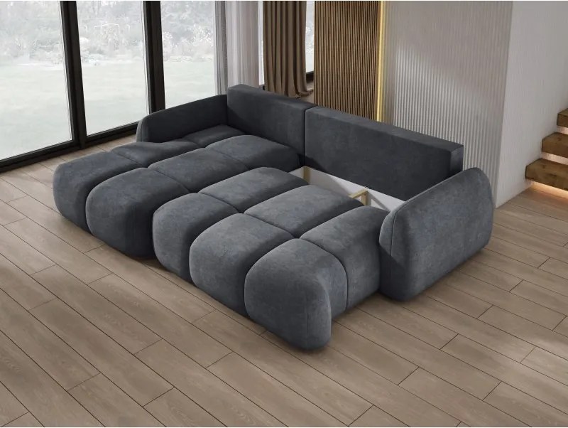 Narożnik COCO WIND z funkcją spania poduszkami i pojemnikiem CLOUD 91 WERSAL