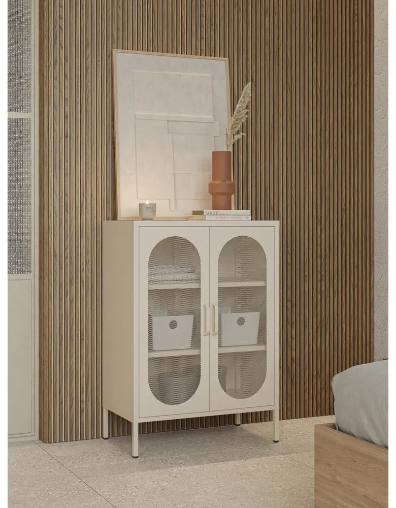 Kremowa szafka 70x100 cm Diora – Marckeric