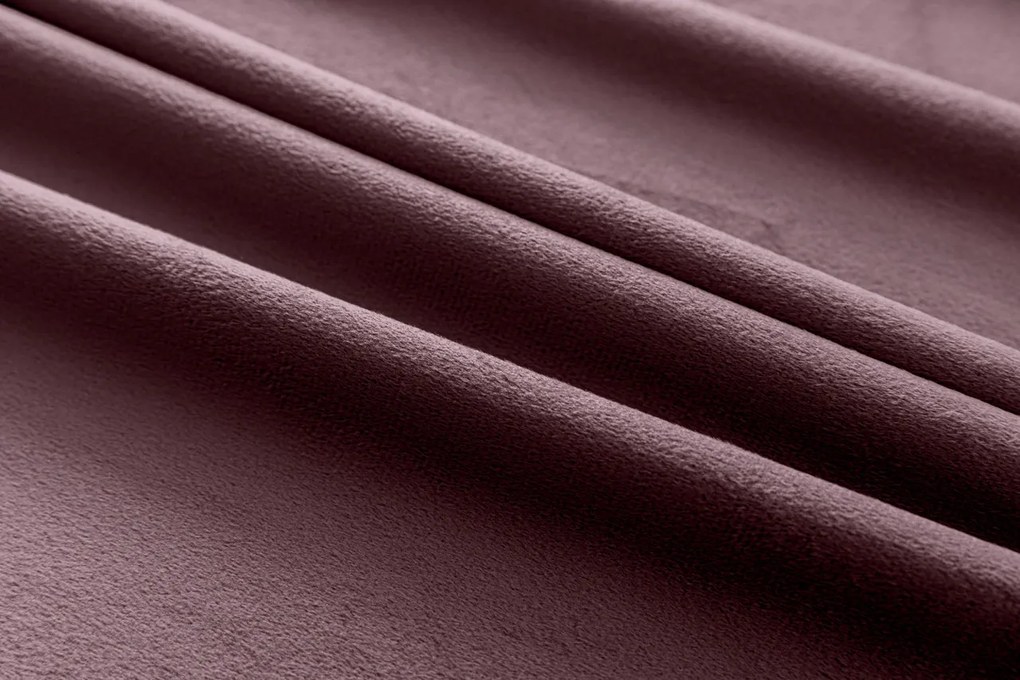 Jasnofioletowa zaciemniająca zasłona VELVET 140x270 cm Zawieszanie: Taśma z wiązaniami