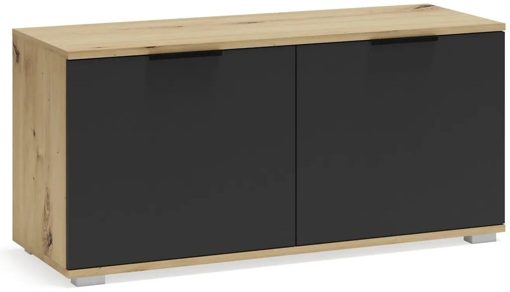 Szafka na buty CLIF ST-100 dąb artisan/antracyt HALMAR