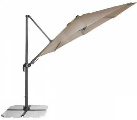 RAVENNA 330 cm - duży wahadłowy parasol ogrodowy z drążkiem bocznym : Substancja Desen - 846