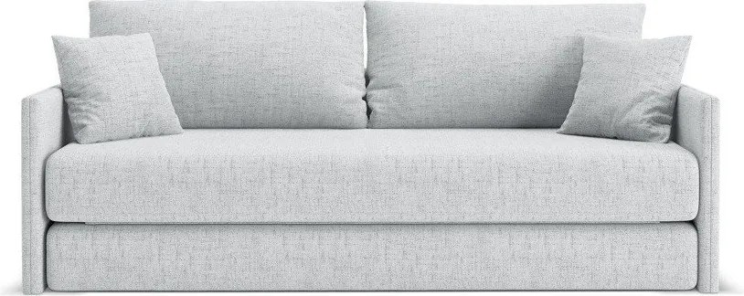 Jasnoszara rozkładana sofa z tkaniny szenilowej 209 cm Shannon – Cosmopolitan Design