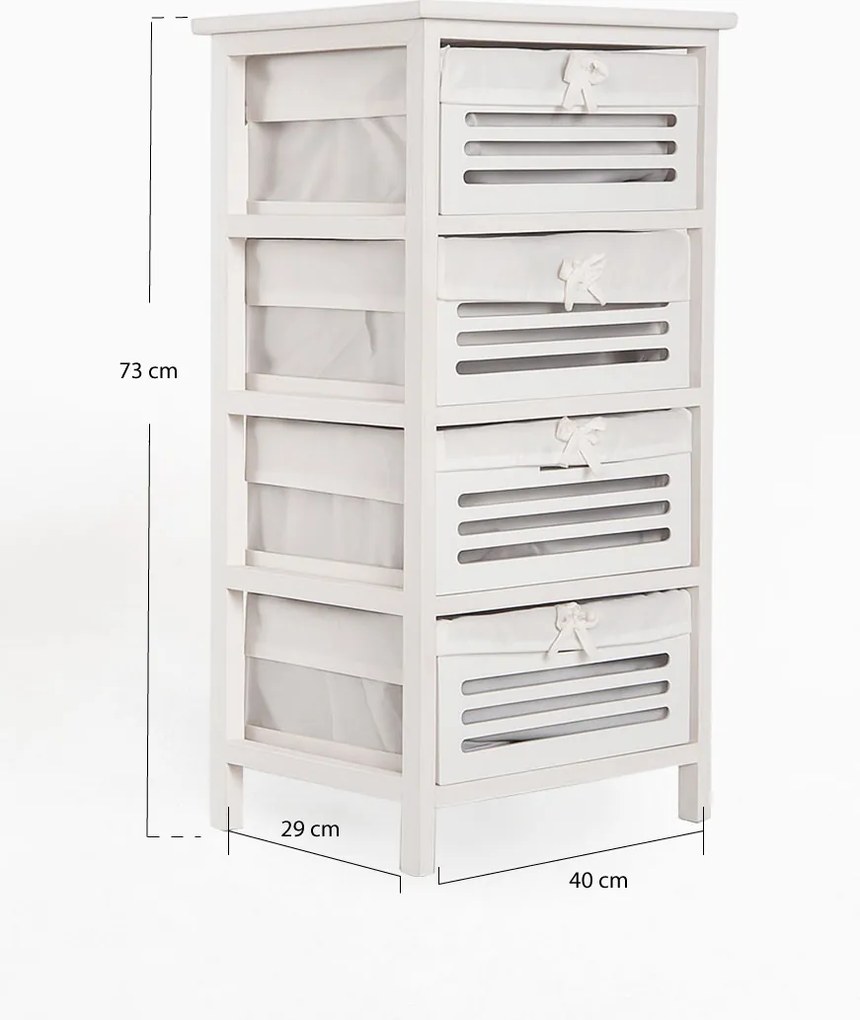 Szeroka komoda Kirota z 4 szufladami