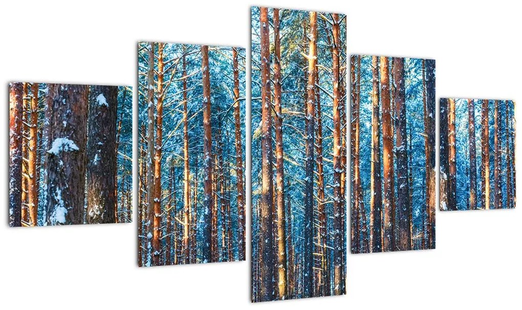 Obraz - Zimowy las (125x70 cm)