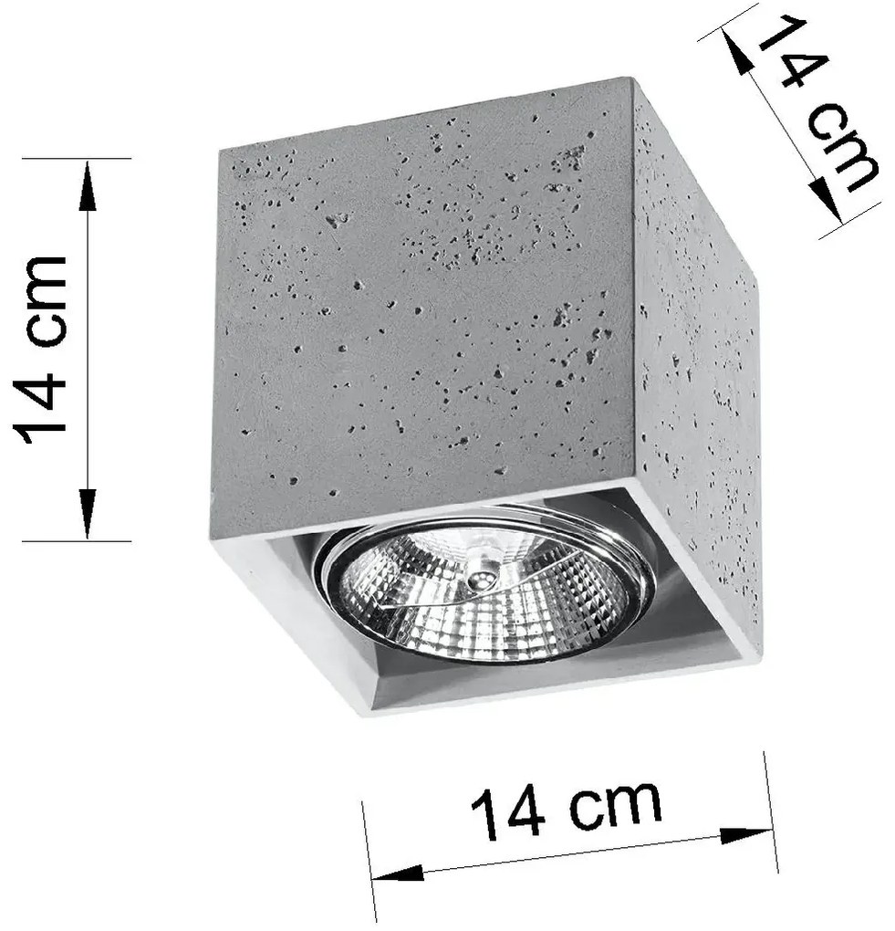 Betonowy plafon w stylu industrialnym - EX577 Esme