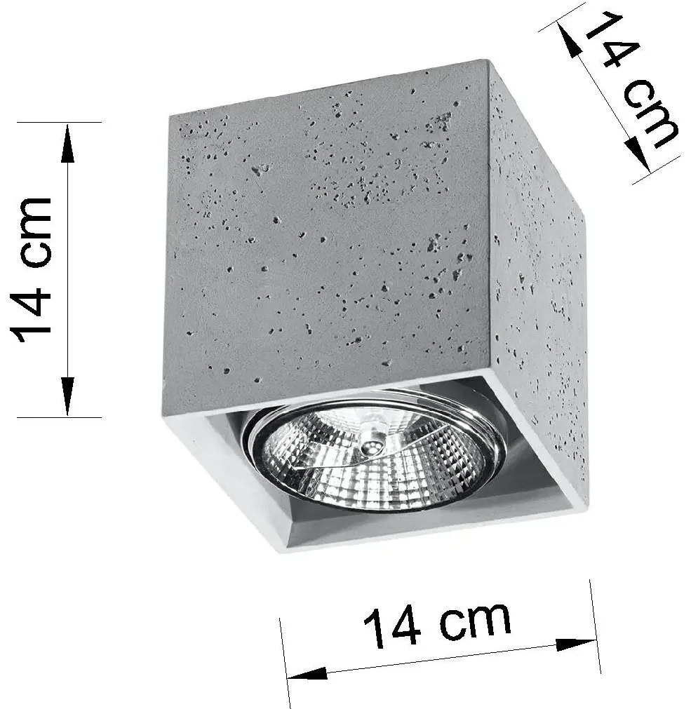 Betonowy plafon w stylu industrialnym - EX577 G1-B60