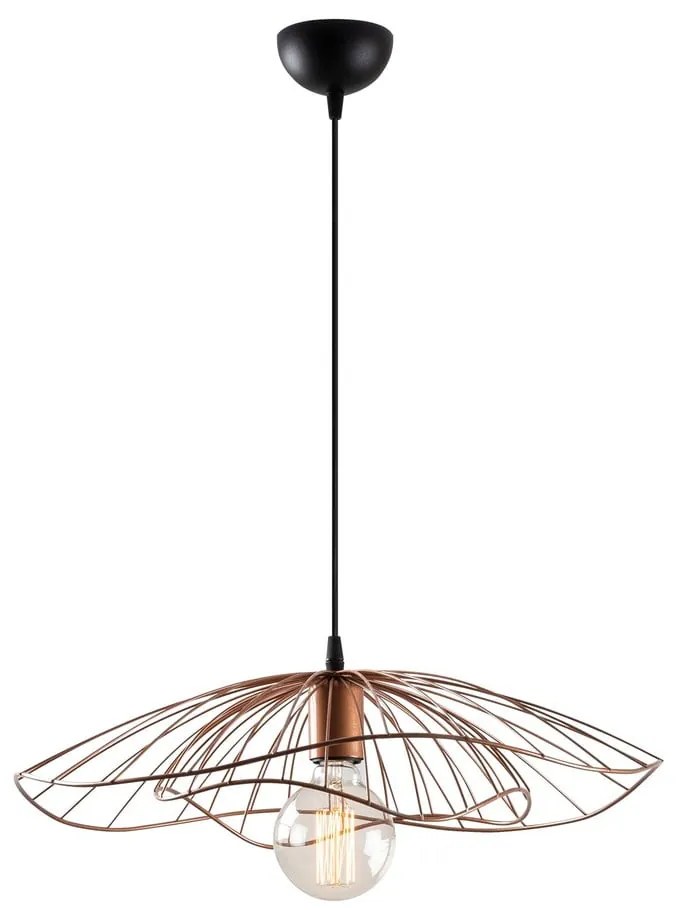 Lampa wisząca w kolorze miedzi ø 50 cm Tel – Opviq lights