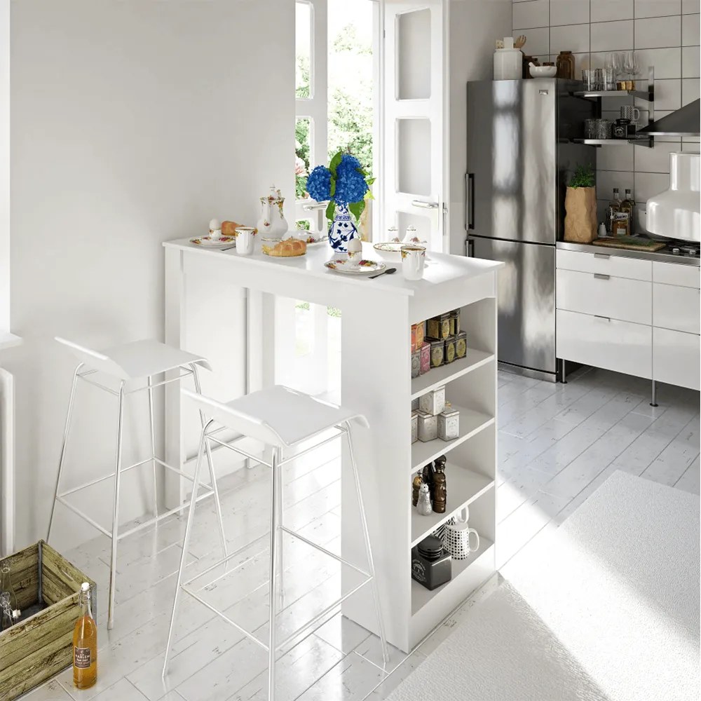 Stół barowy AUSTEN, biały