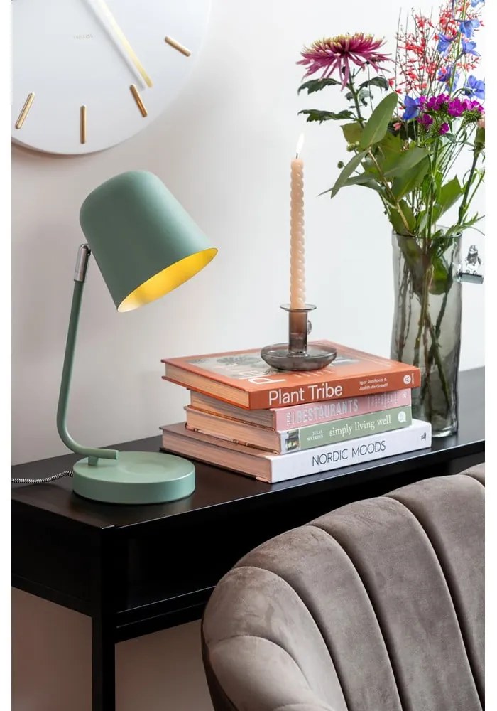Szałwiowa lampa stołowa (wysokość 38,5 cm) Encantar – Leitmotiv