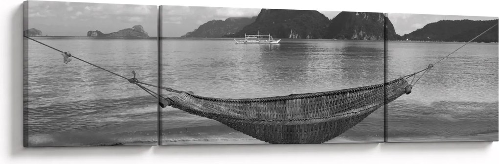 Obraz - Hamak na plaży (170x50 cm)