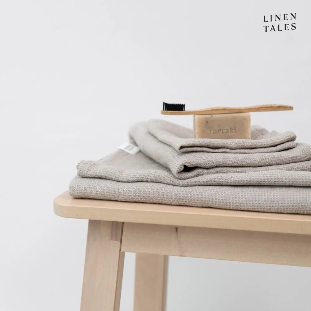 Lniany ręcznik waflowy 45x65 cm Natural Fine Waffle – Linen Tales