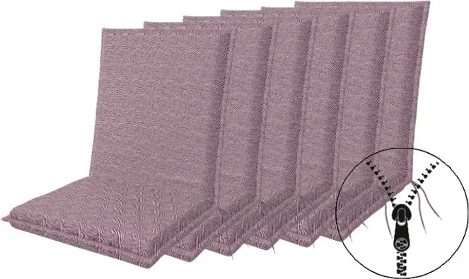 Doppler ART 4043 - zestaw 6 szt. poduszek na fotel z niskim oparciem