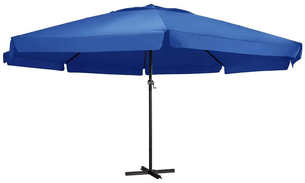 Lazurowy parasol ogrodowy z podstawą F4-T03