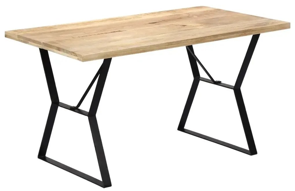 Stół w stylu loft z litego drewna brązowy G1-E21