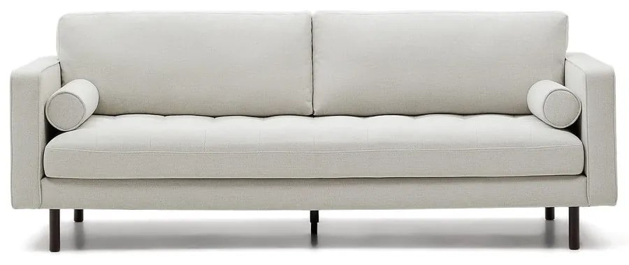 Szarobeżowa sofa z tkaniny szenilowej 222 cm Debra – Kave Home